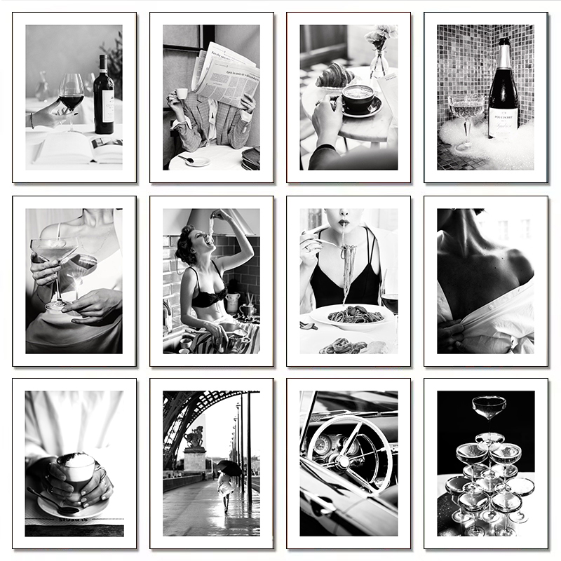 Kitchen Appliances In White - Modern Lüks Moda Şampanya Şarap Seksi