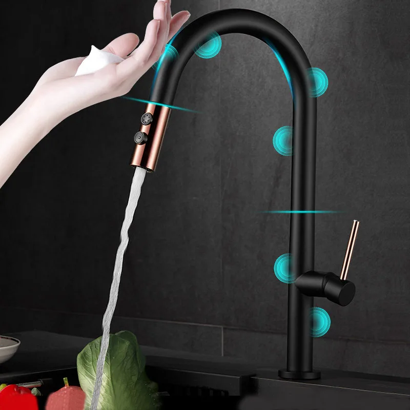 Kitchen Appliances In White - Akıllı Dokunmatik Mutfak Musluklar Vinç Dışarı
