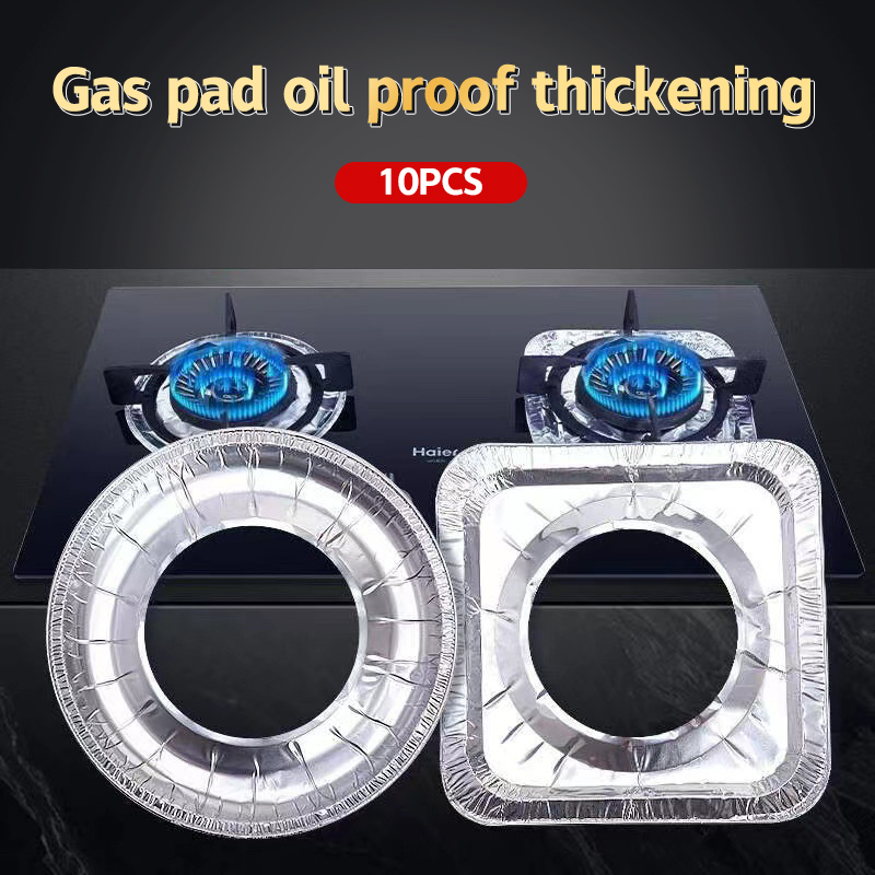 Kitchen Appliances Gas Stove - 10 adet/takım kalınlaşmış alüminyum folyo kapakları