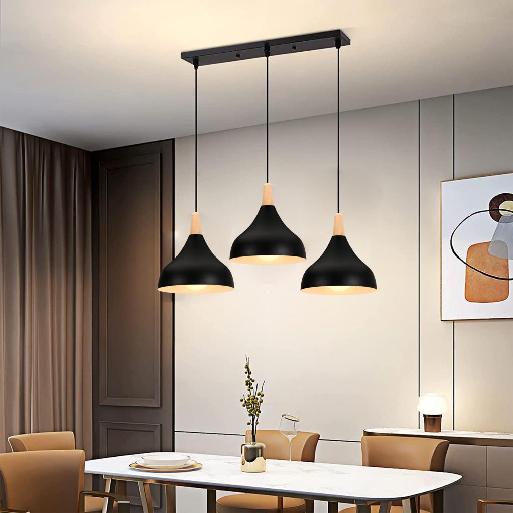 İskandinav Ahşap LED Kolye Işı - Kitchen Appliances In White incelemesi ve fiyatı